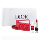 DIOR Luggage Tag Set Rouge Dior 999 Satin Lipstick