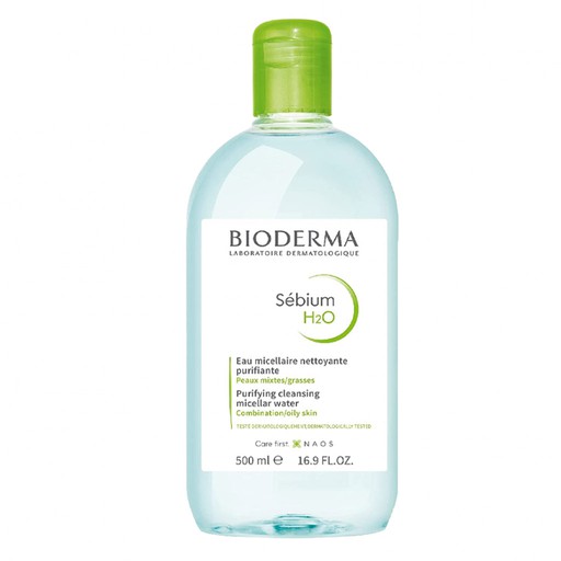 Bioderma Sebium H2O Micellar Water Makeup Remover Liquid for Oily & Combination Skin