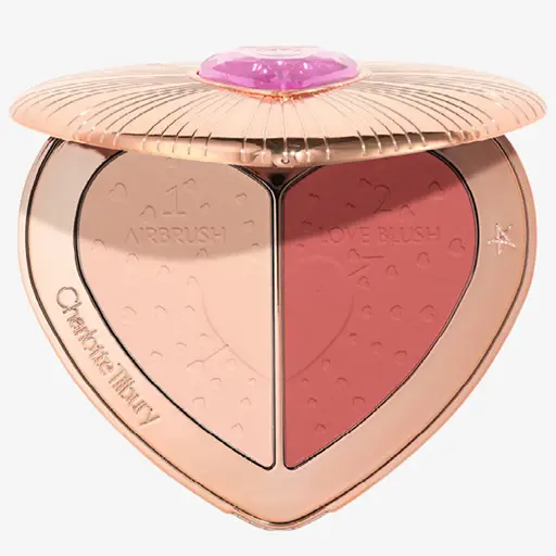 Charlotte Tilbury Pillow Talk Beauty Soulmates Airbrush Flawless Finish Brightening and Blush Powder Palette
