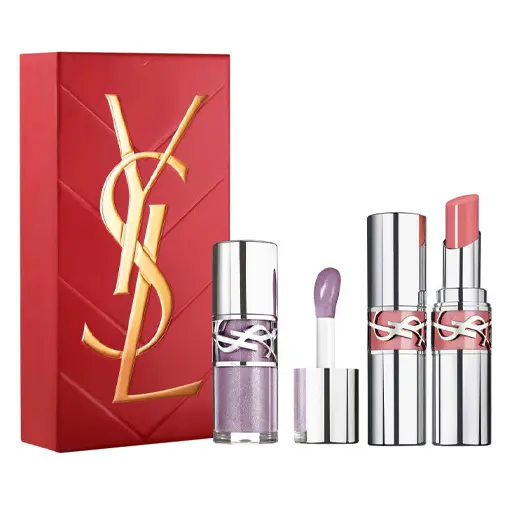 YVES SAINT LAURENT Loveshine Gloss 01 & Lipstick 44 Set