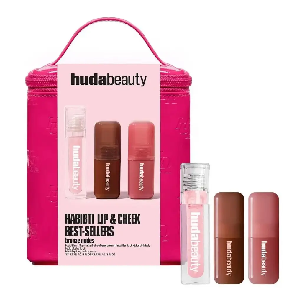 Huda Beauty Habibti Lip & Cheek Best Set3.9 ML 