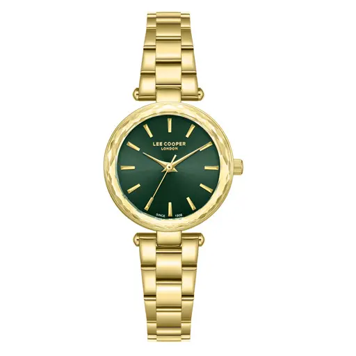LEE COOPER Women's 3H Silver To Brown Dial Watch - LC08365.140