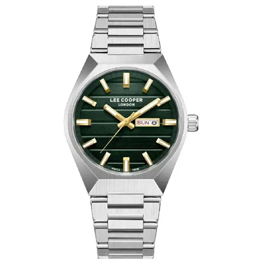 Lee Cooper LC08363.370 Silver & Green Men Watch