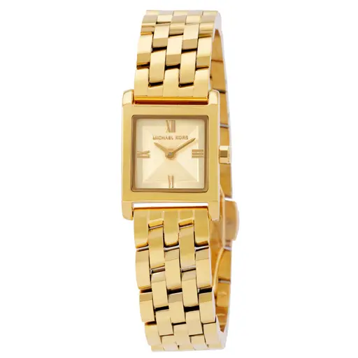 Michael Kors Micro Georgie Quartz Gold Dial Ladies Watch