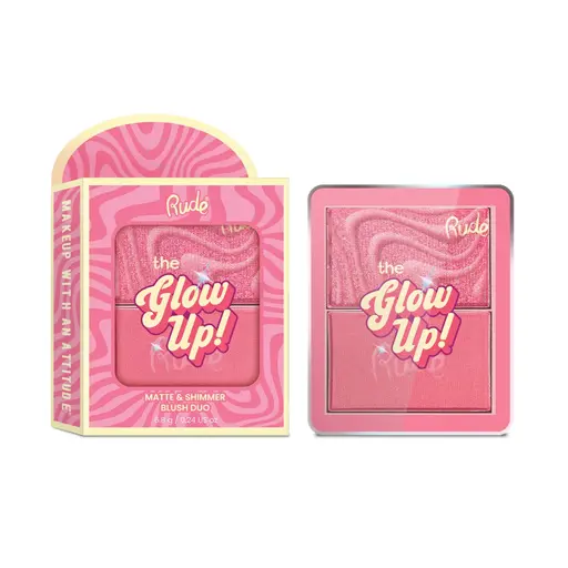 Rude The Glow Up Matte & Shimmer Blush Duo