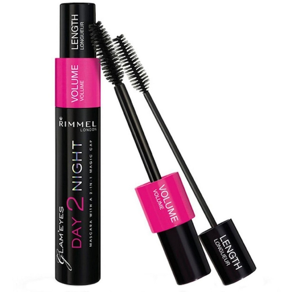 rimmel london mascara  glam eyes day 2 night black