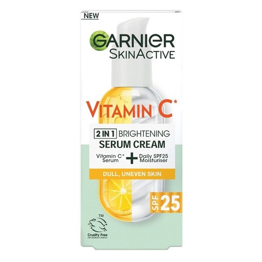 Garnier Skin Active Vitamin C 2in1 Brightening Serum Cream SPF25 50ml