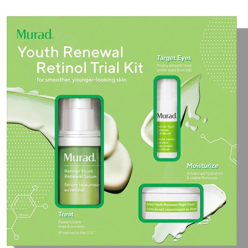 MURAD YOUTH RENEWAL RETINOL TRIAL KIT RENEWAL SERUM 15ML + EYE SERUM 5ML + NIGHT CREAM 15ML