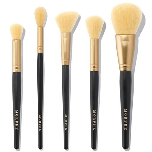 Morphe Complexion Crew 5 -piece Brush Collection+ Bag