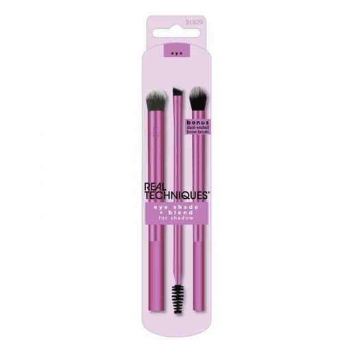 Real Techniques Eye Shade + Blend Makeup Brush Duo + brow brush