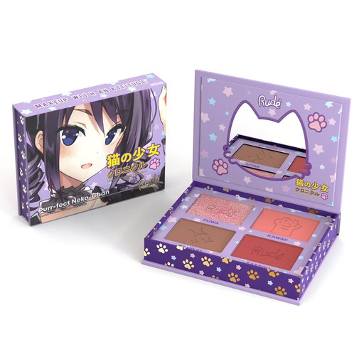 [38348] Rude Manga Face Palette (Blush - Highlighter - Contour )