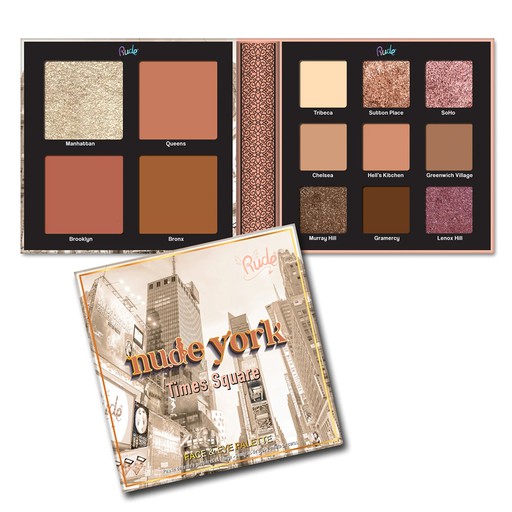 [21047] Rude Nude York Times Square Face & Eye Palette