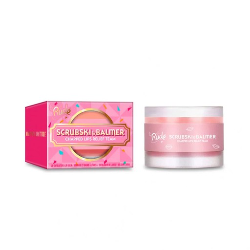 [21032] Rude Scrubski & Balmer Lip Exfoliator and Lip Balm (Grapefruit)