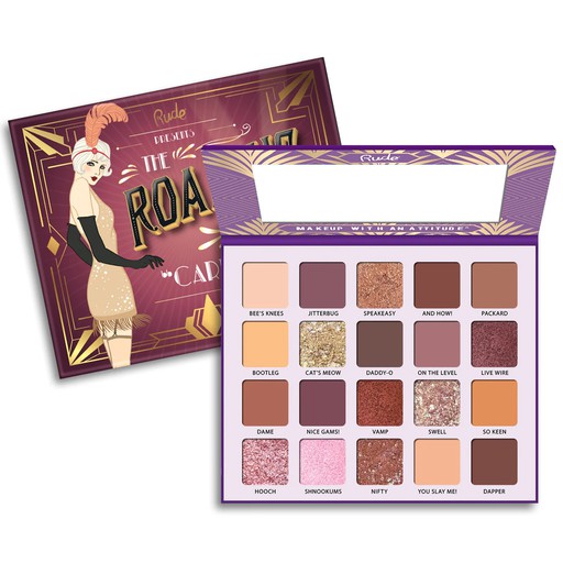 [88004] Rude The Roaring 20's Carefree Pressed Pifments & Shadows Palette