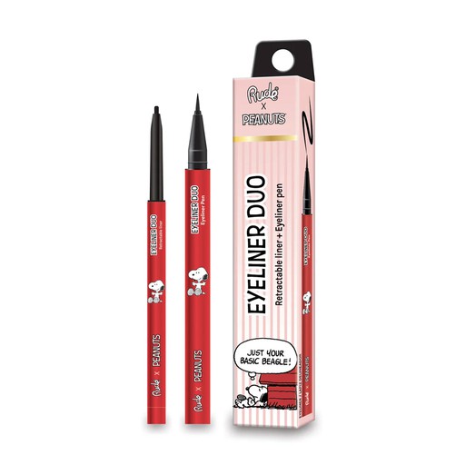 [38473] Rude X Peanuts Eyeliner Duo Black