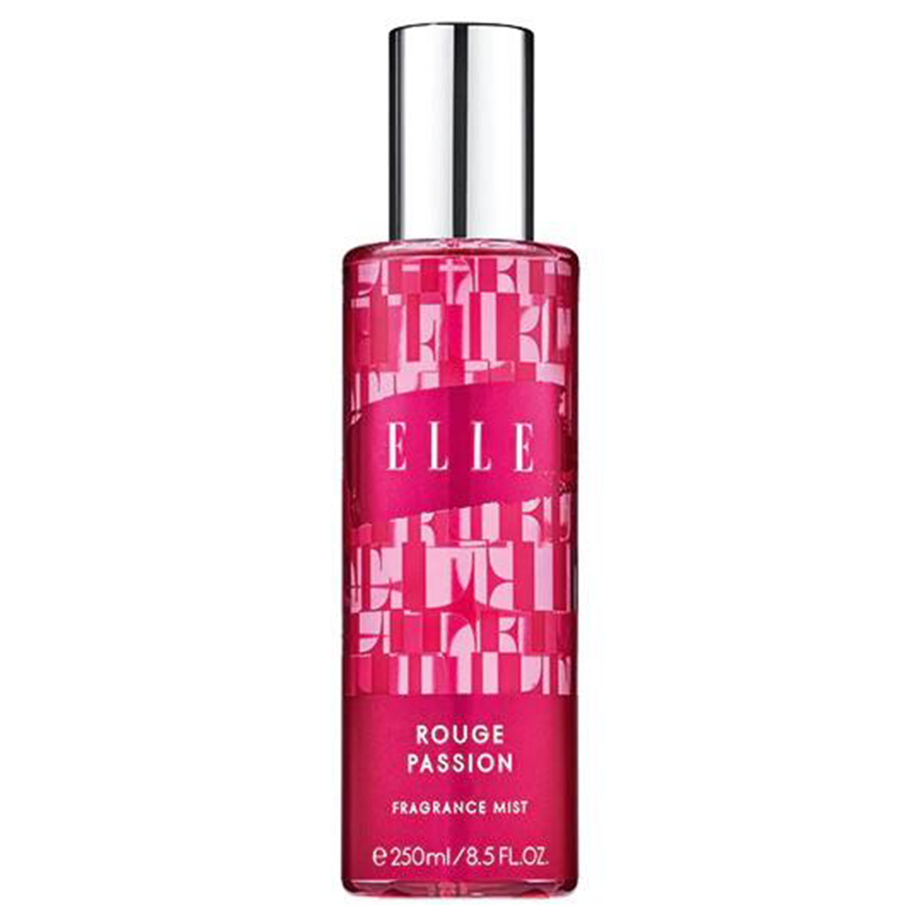 ELLE Body Mist Rouge Passion 250ML AlSayyed Cosmetics Makeup