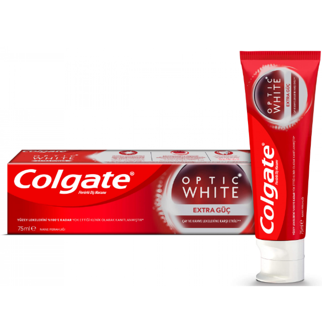 Colgate Optic White Extra Power Whitening Toothpaste, 75ml | AlSayyed ...