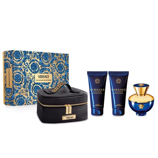 Versace Dylan Blue Set 100ML EDP + Body Lotion + Beauty Case