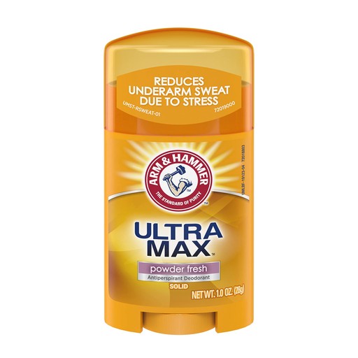 Arm & Hammer Ultra Max Deodorant Powder Fresh, Solid, 1 Oz