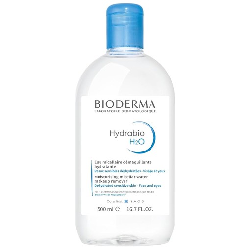 مزيل مكياج بماء الميسيلار هيدرابيو H2O المرطب من بيوديرما - 500 مل (Bioderma Hydrabio H2O Moisturising Micellar Water Makeup Remover - 500ml)