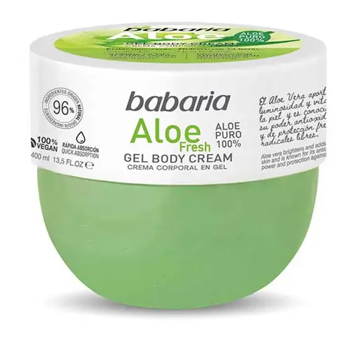 BABARIA Body Cream Aloe Fresh 400ML - كريم جل للجسم بالألوفيرا