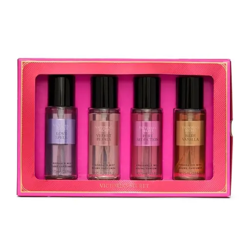Victoria's Secret Fragrance Mist Collection 4 Piece Mini Mist Gift Set
