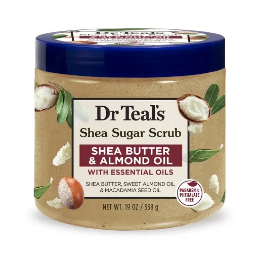 DR TEALS Shea Sugar Scrub - Butter & Almond Oil‏