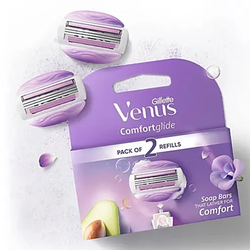 Gillette Venus Comfortglide Hair Removal Razor Blades 2 Pcs for Women
