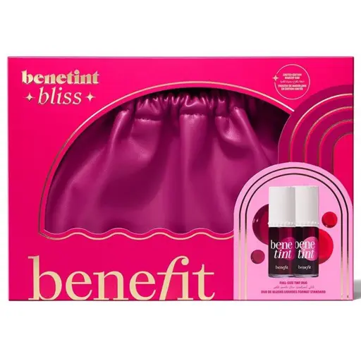 Benefit Cosmetics Benetint Bliss Liquid Lip + Cheek Blush Stain Duo Makeup Gift Set