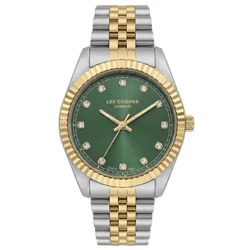 LEE COOPER Women's watch, model LC08400.270, Stainless Steel, Silver & Gold