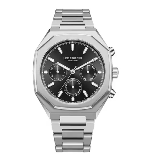 Lee Cooper Multifunction Black Round Dial Mens Watch - LC08045.350