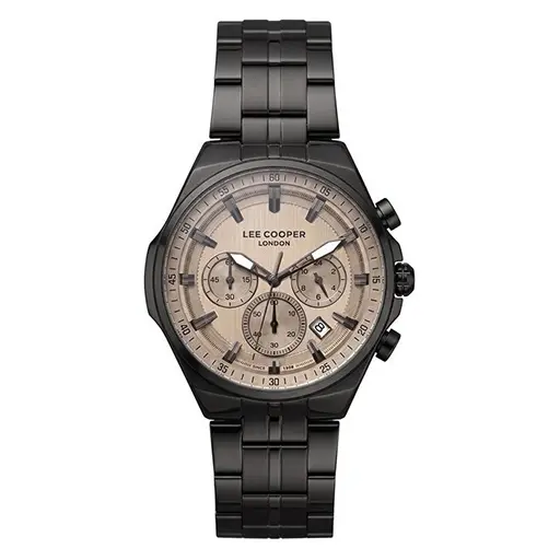 LEE COOPER Multifunction Black Metal Bracelet LC08273.060
