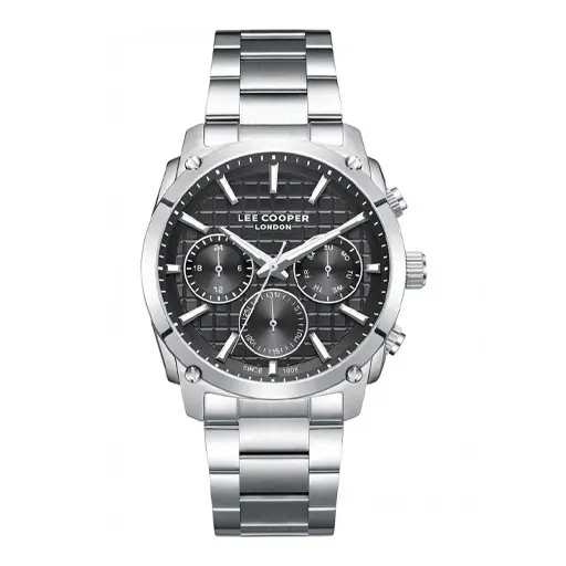 LEE COOPER Silver Metallic Bracelet - LC08348.350 Men Watch