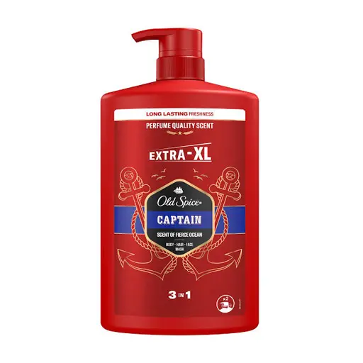 Old Spice Shower Gel & Shampoo Captain 1000Ml