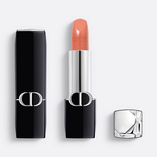 Dior Rouge Couture Color Lipstick Satin Finishes - Hydrating Floral Lip Care - Long Wear