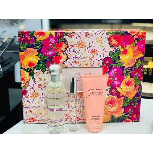 ESTEE LAUDER PLEASURE 3PC SET EDP 100ML + BODY LOTION + MINI 6ML