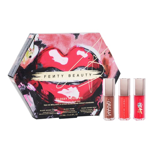 FENTY BEAUTY by Rihanna Glossy Posse VII Full-Size Gloss Bomb Trio