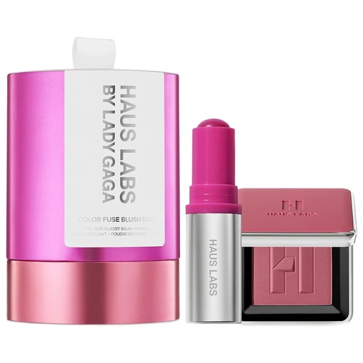 Haus Labs Color Fuse Duo Balm + PWD - Blush som pudder og creme