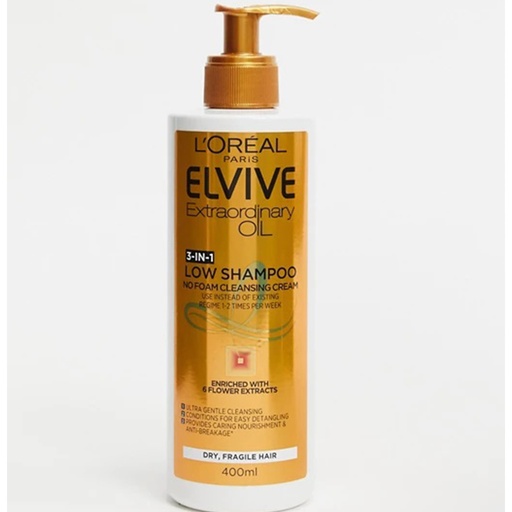 Loreal Paris Elvive Extraptdinary Oil 1-3 Low Shampoo (400ml)